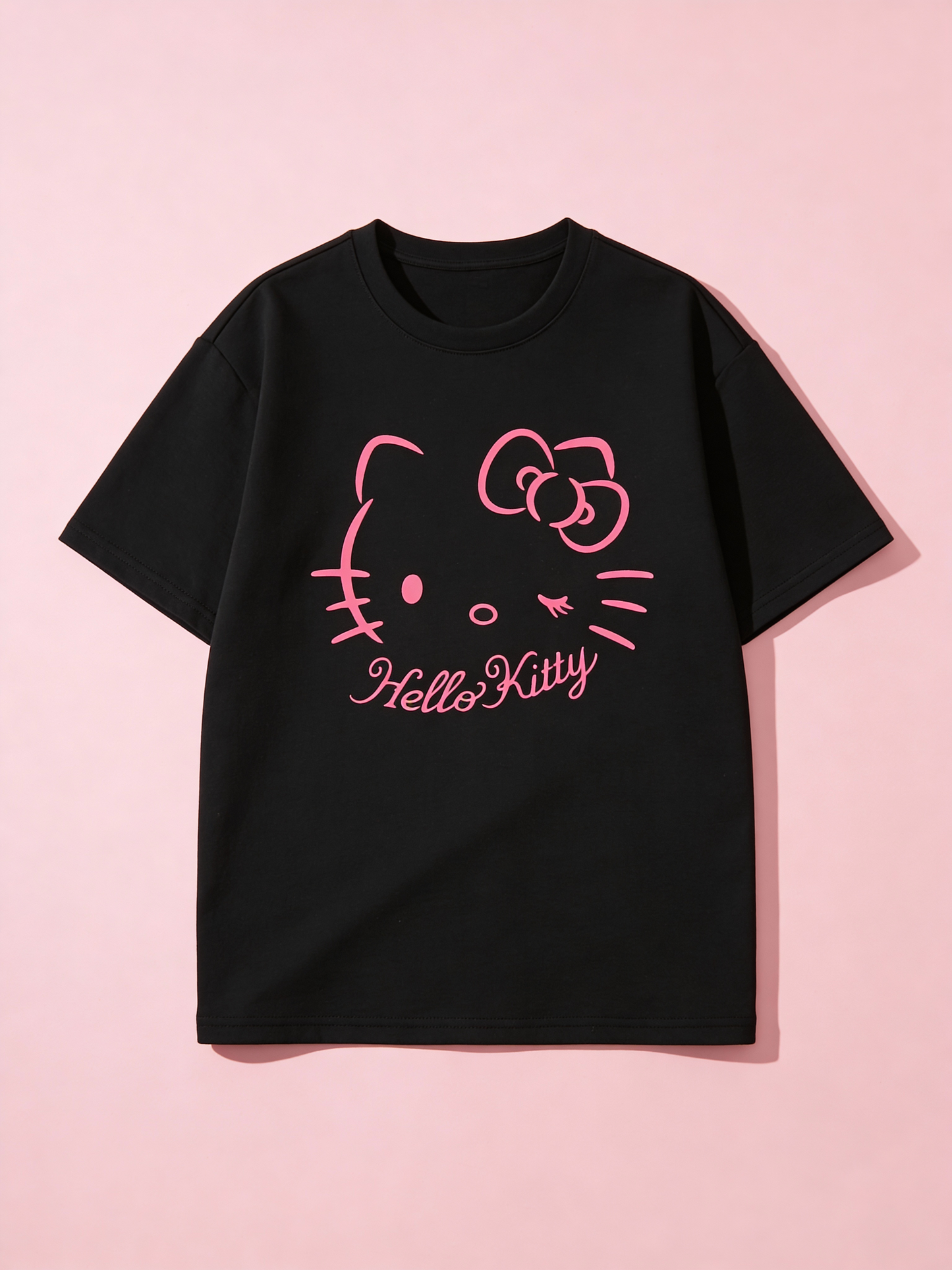 Hey Kitty Tričko – Black & Pink Edition