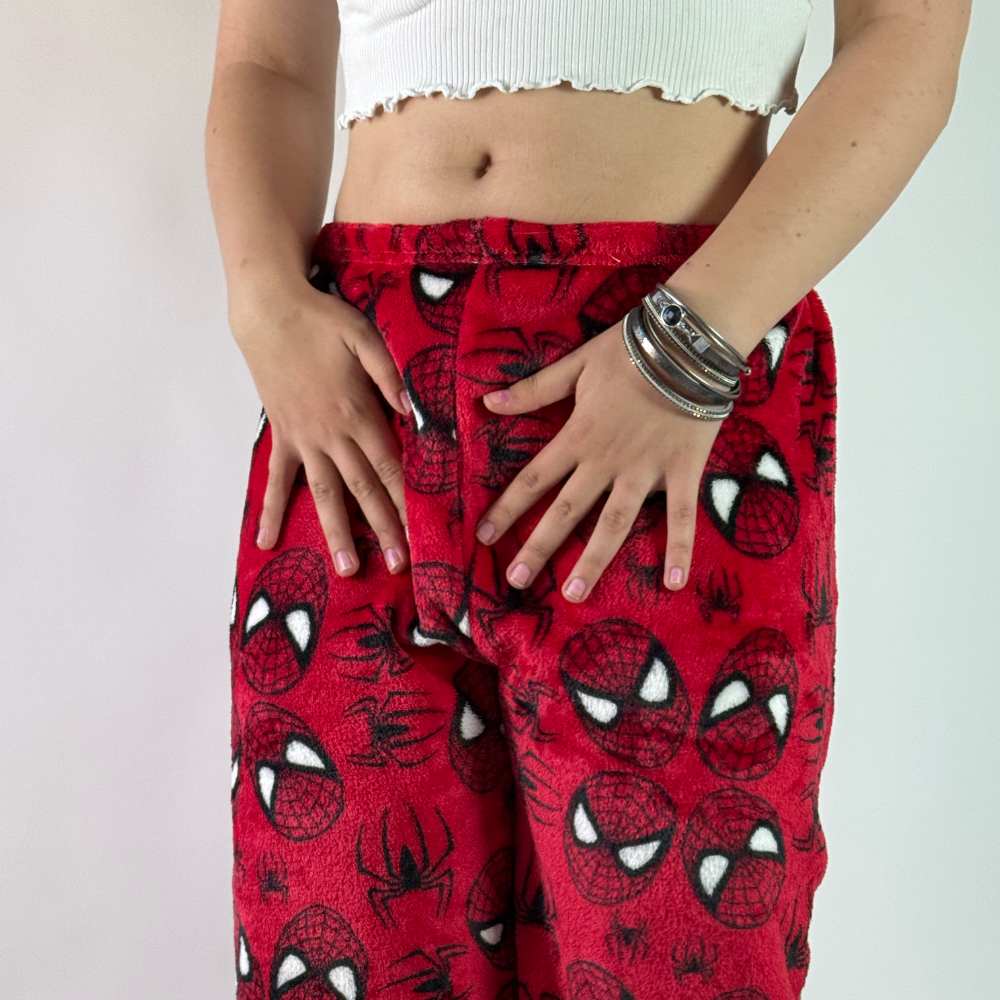 Spodnie piżamowe Spiderman - czerwone