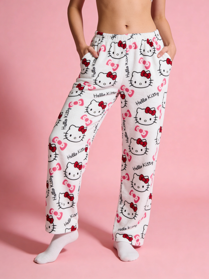 Spodnie piżamowe Hello Kitty – białe