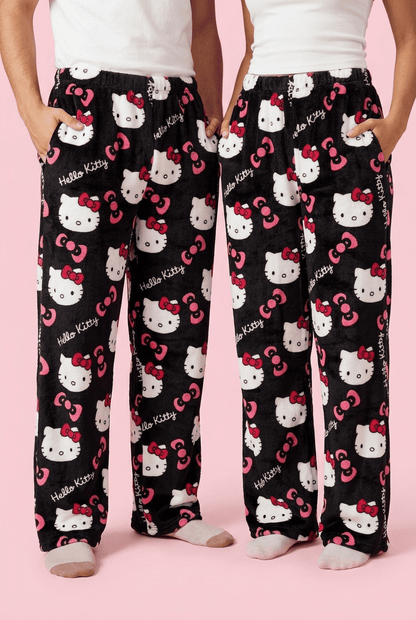 Spodnie piżamowe Hello Kitty – czarne