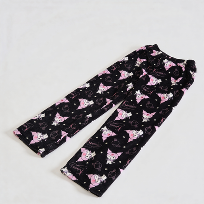 Kuromi Pajama Pants - Black