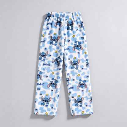 Stitch Piżamowe Spodnie - Blue/Niebieskie