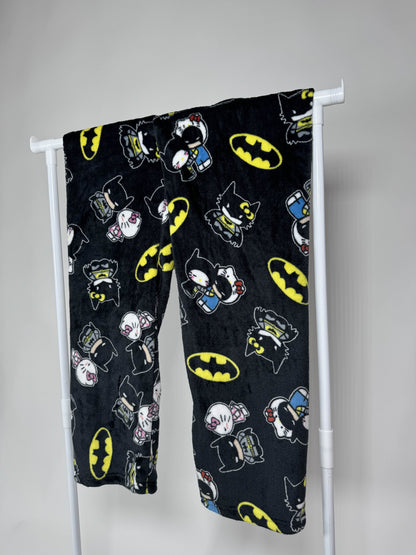 Spodnie piżamowe Batman X Hello Kitty – czarne