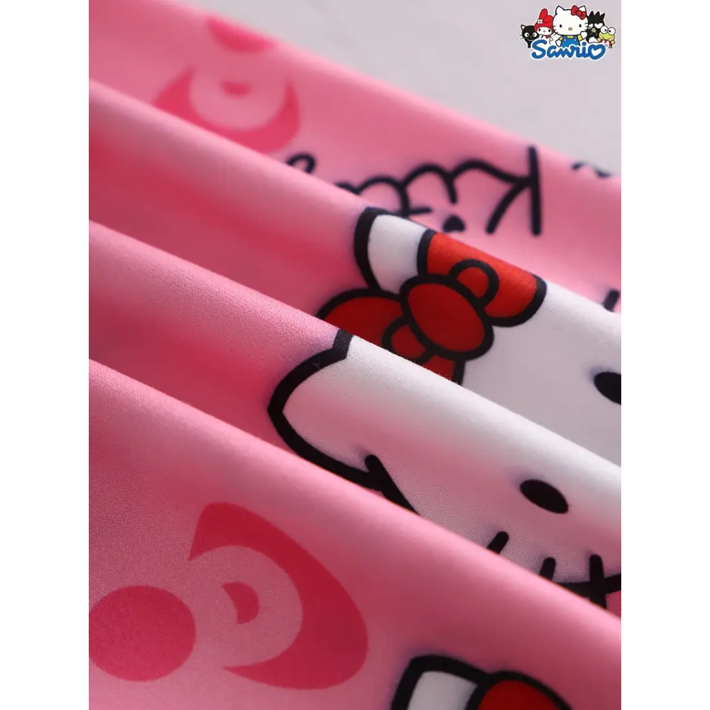 Letnie spodnie piżamowe Hello Kitty – różowe