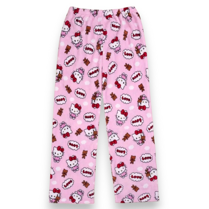 Spodnie piżamowe Hello Kitty – różowy miś