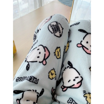 Spodnie piżamowe Pochacco – niebieskie