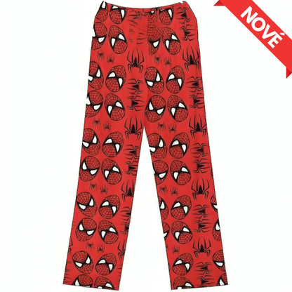 Spodnie piżamowe Spiderman - czerwone