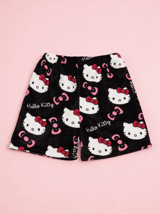 Spodenki piżamowe Hello Kitty – czarne