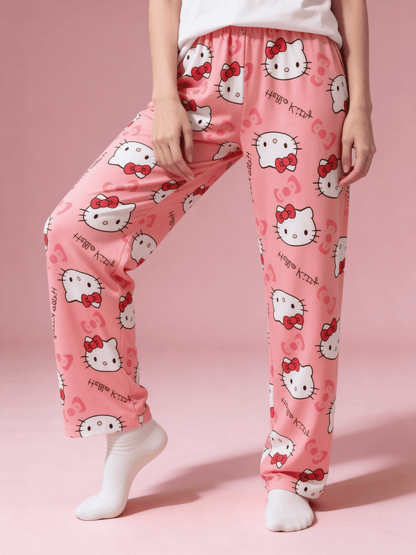 Hello Kitty Pajamas Summer Pants - Baby Pink