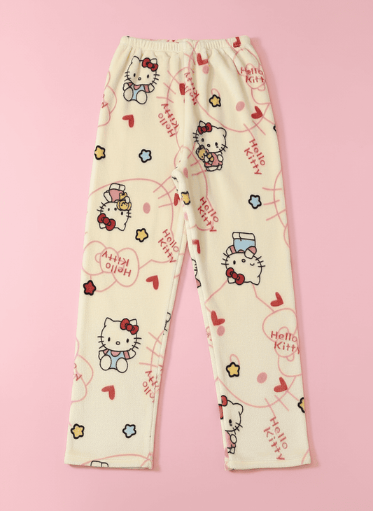 Spodnie piżamowe Hello Kitty – beżowe/beige