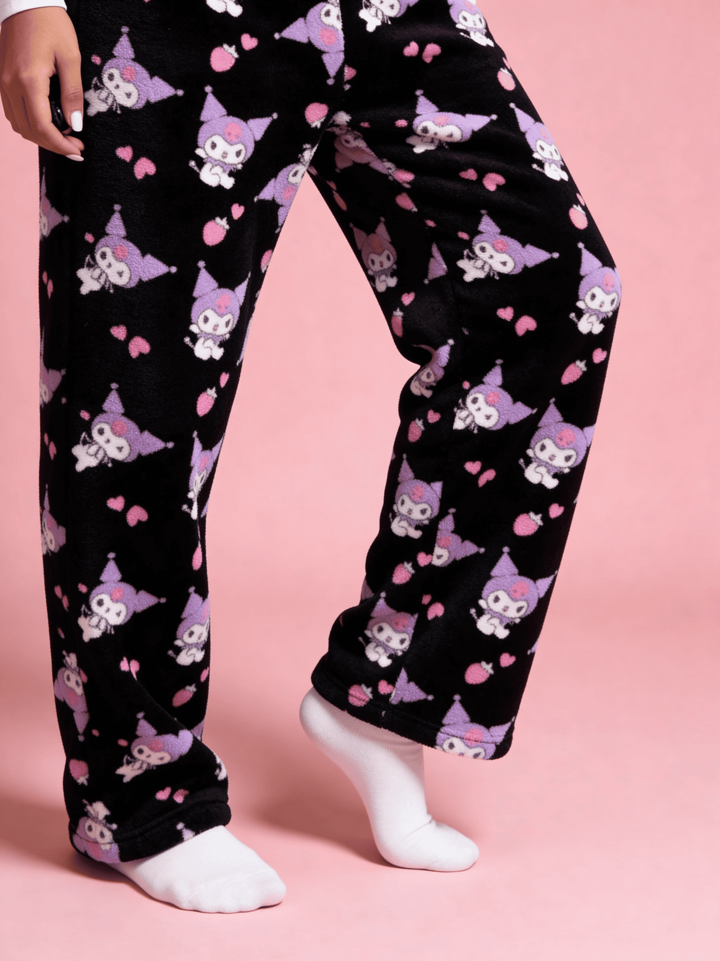 Kuromi Pajama Pants - Black