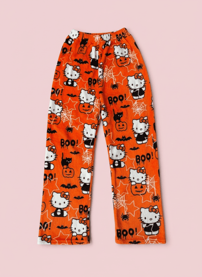 Hello Kitty Pajama Pants - Halloween/Orange