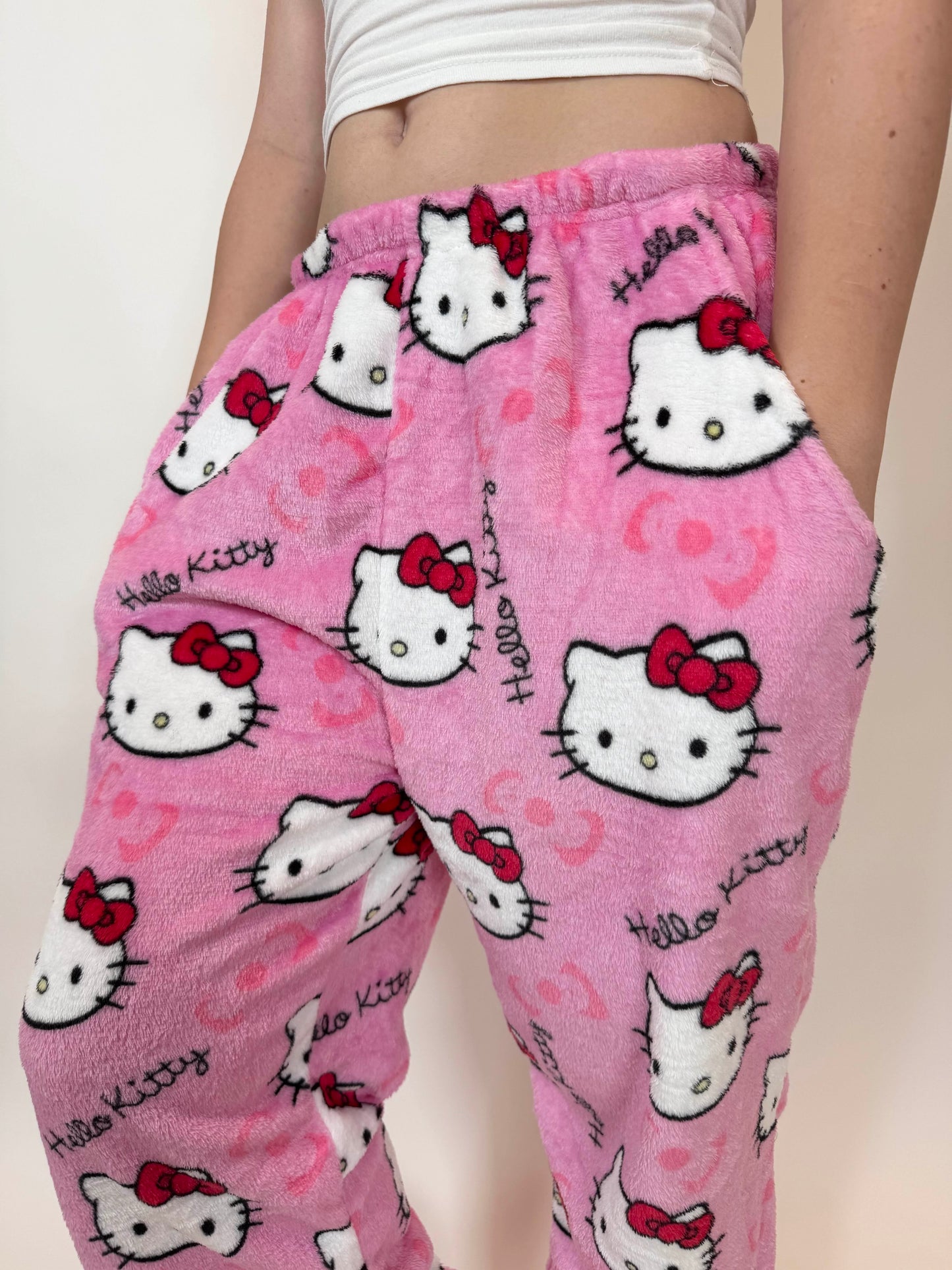 Spodnie piżamowe Hello Kitty – różowe
