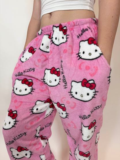 Spodnie piżamowe Hello Kitty – różowe