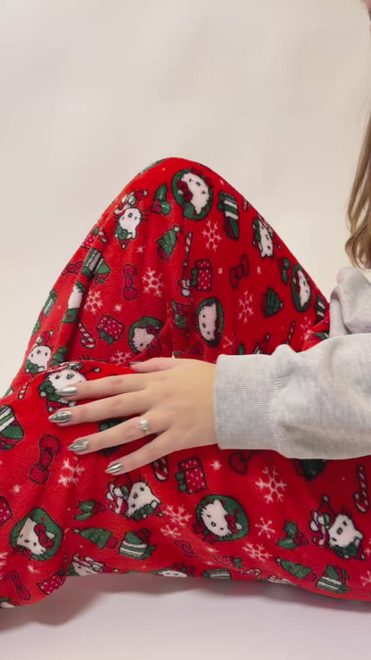 Spodnie piżamowe Hello Kitty – świąteczne