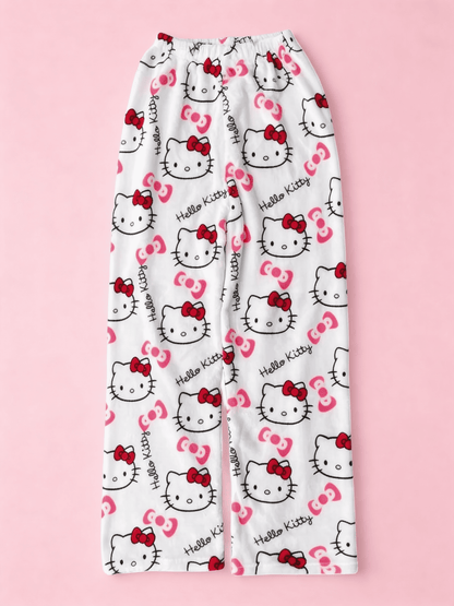 Spodnie piżamowe Hello Kitty – białe